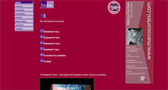 Desktop Screenshot of marcocortesi.com